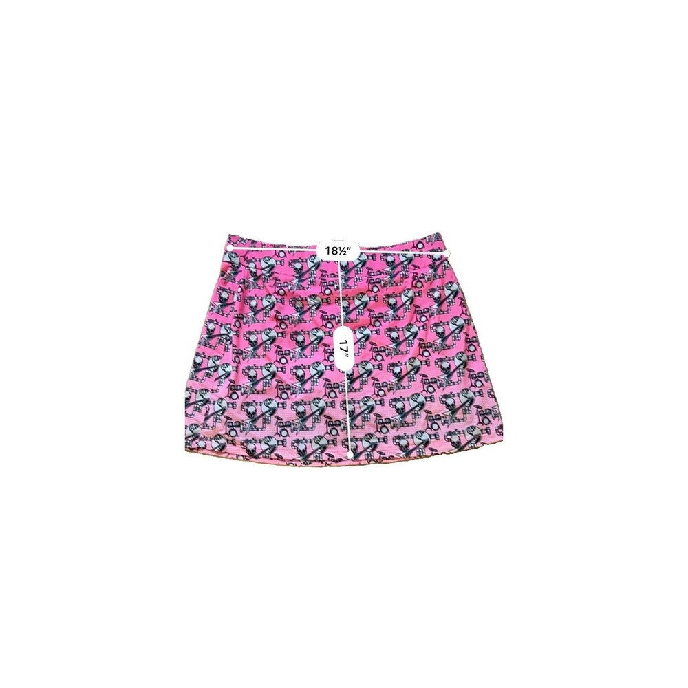 Sunsense by Jamie Sadock Women’s XL Pink Graphic Golf Skort Stretch Pull-On - Picture 2 of 6